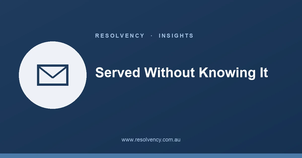 Served Without Knowing It: Why Your Registered Office Decides Whether You See the Demand