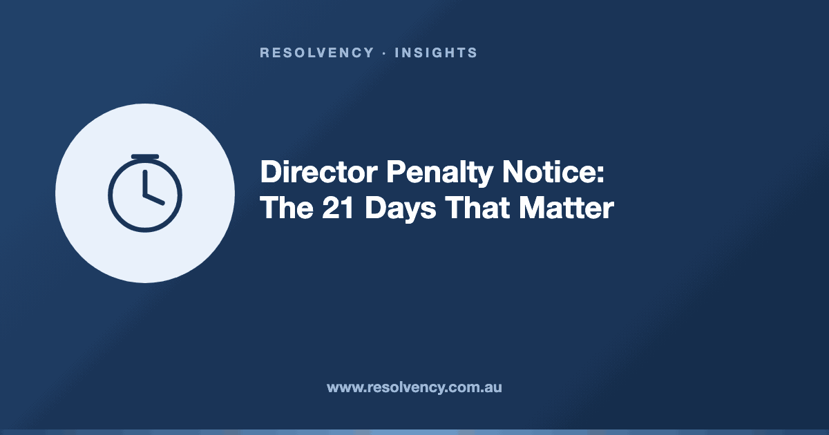 Director Penalty Notice: What to Do in the 21 Days After You Get One