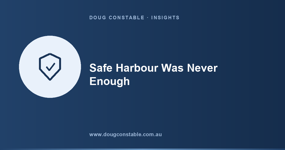 Safe Harbour Was a Start. It Was Never Enough.