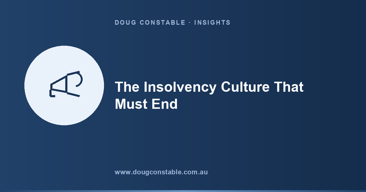 The Insolvency Culture That Punishes People for Asking Early