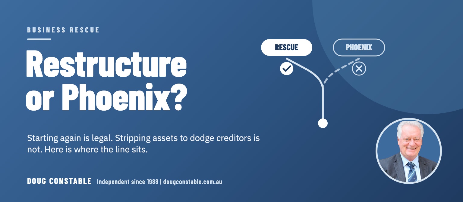 Restructure or Phoenix? Where the Legal Line Sits